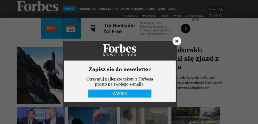 All 4 Comms - banner blindess, Forbes, newsletter, Agata Elandt
