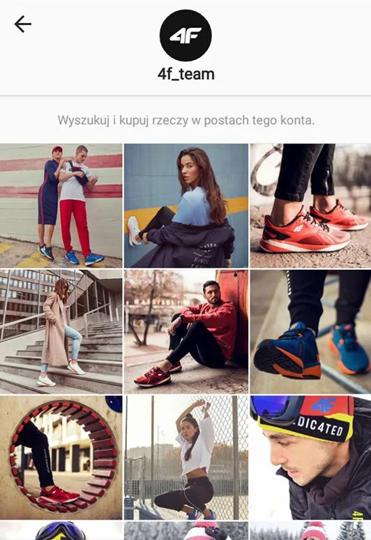 4F’s Instagram Shop