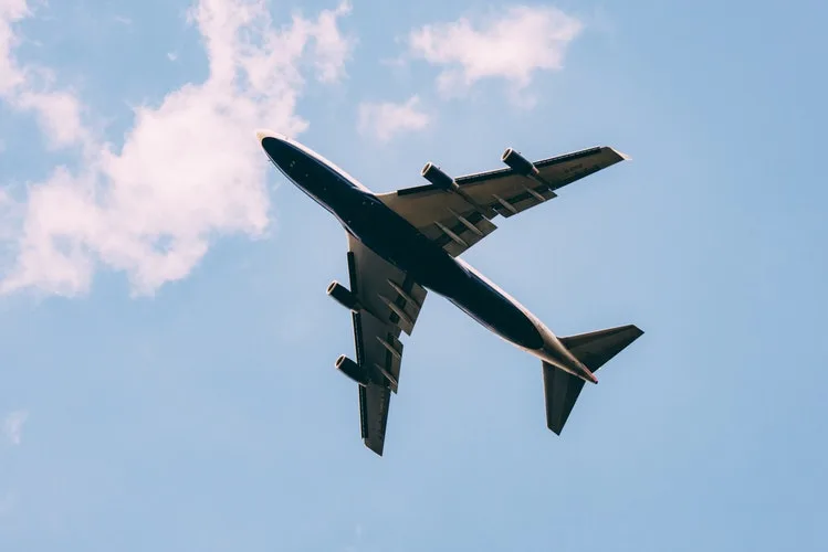 Plane on the sky