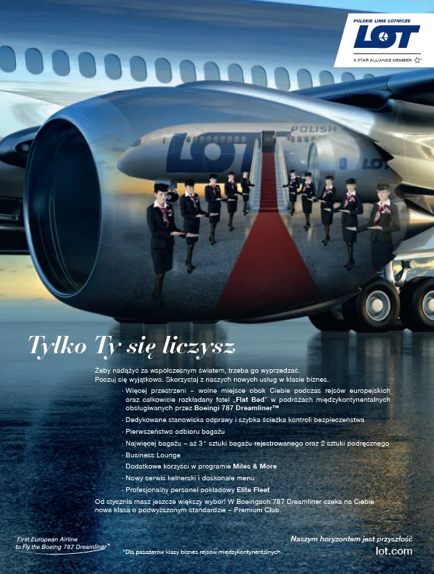 Cityboard of LOT airline