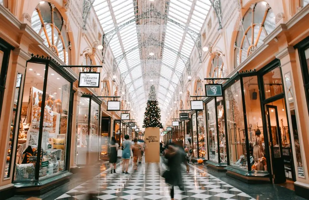 December is the favourite month for Christmas shopping.