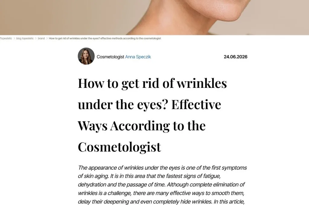 Article about effective ways to reduce wrinkles under the eyes according to a cosmetologist