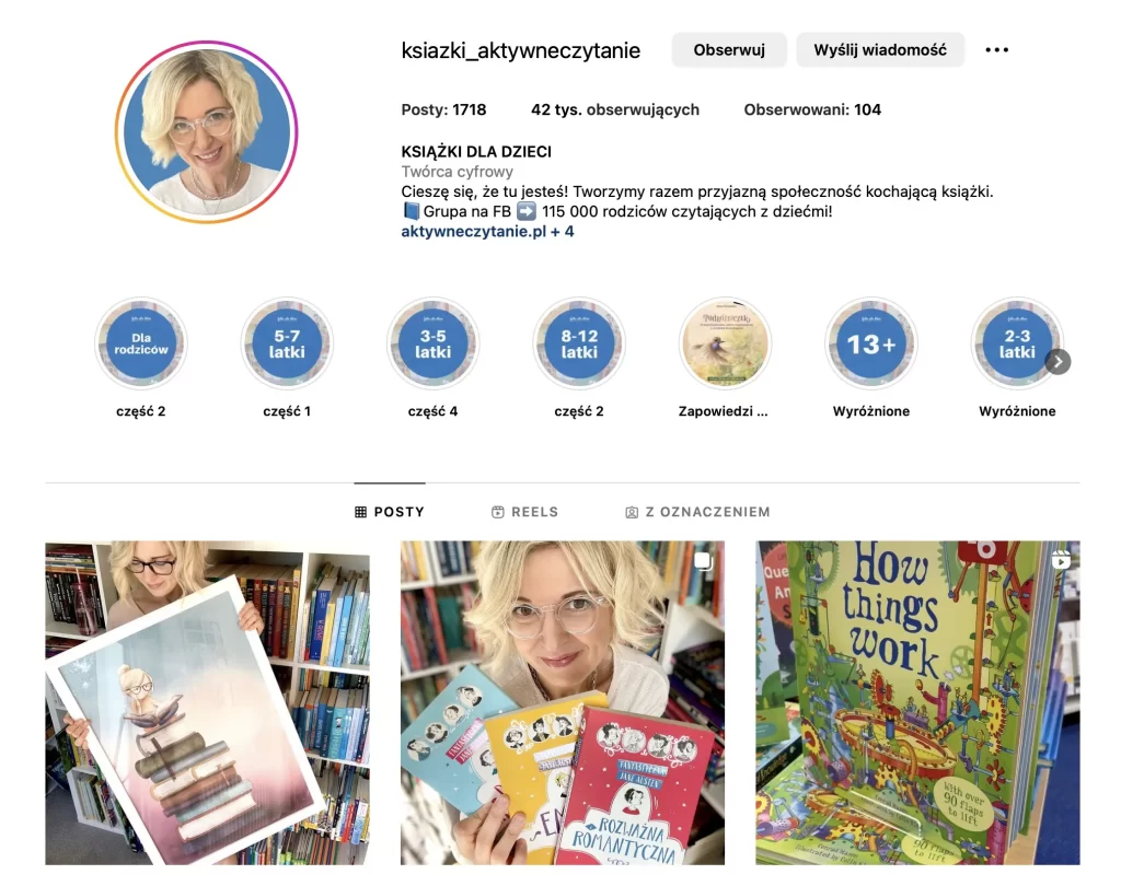 Aktywneczytanie.pl on Instagram - a blog about children's books