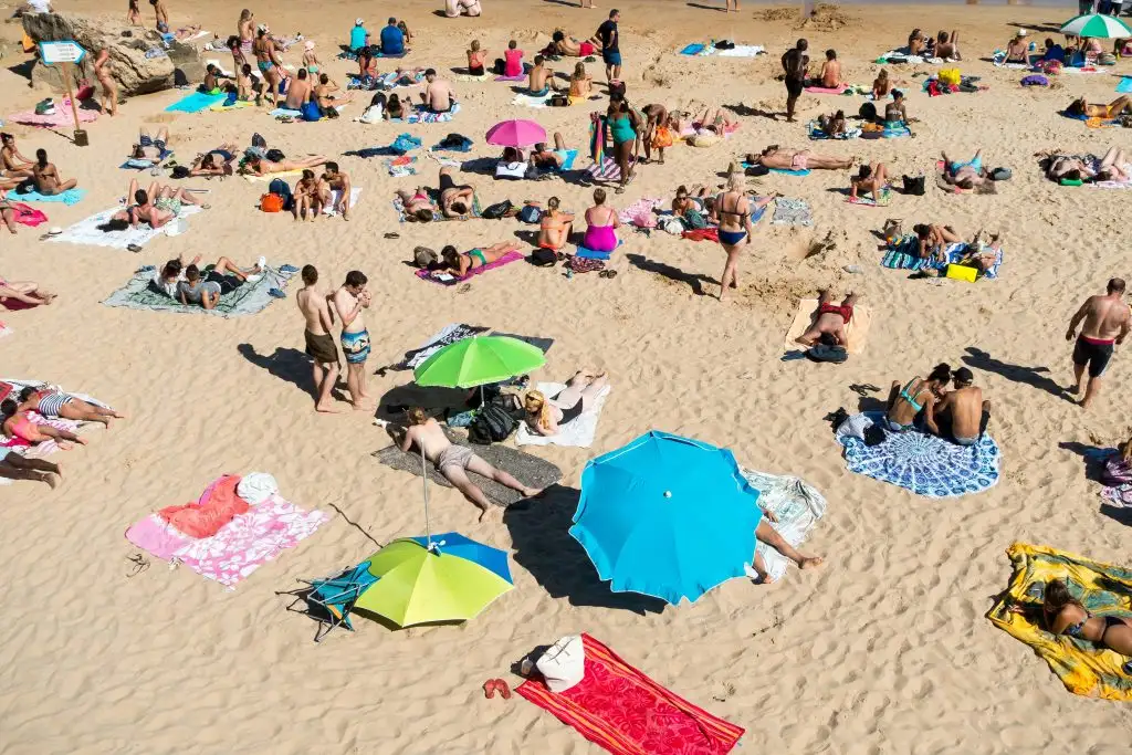 People on sand