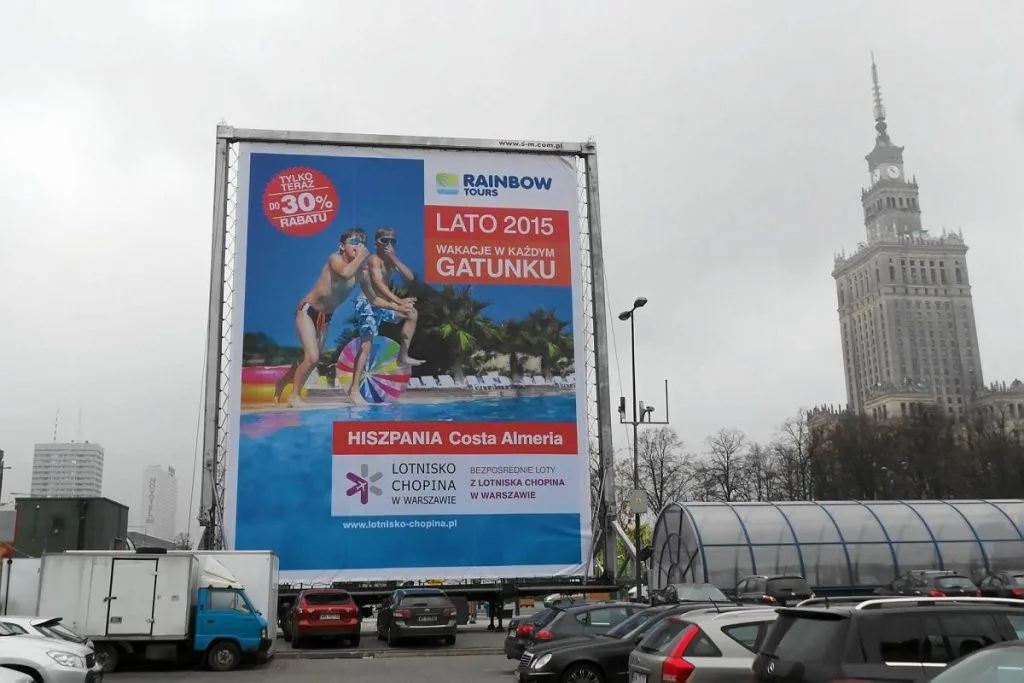 Outdoor ad in Warsaw