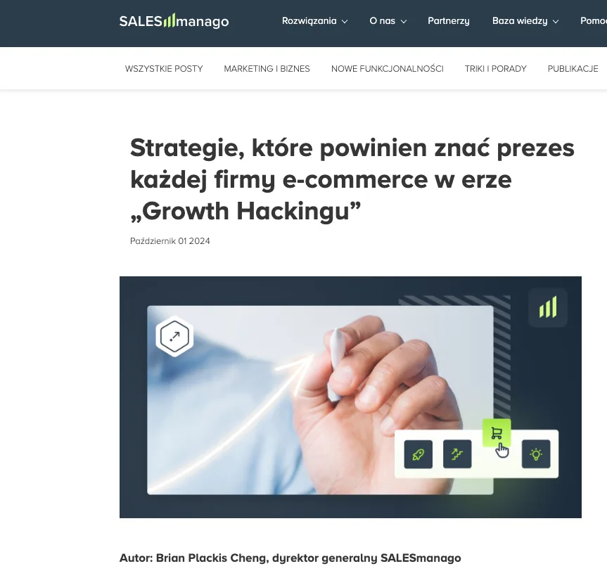 Company blog of SALESmanago in the Polish language